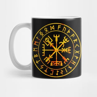 Viking Vegvisir Symbol Fire Mug